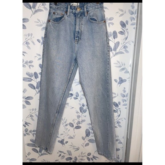 Zara High Waist Wide Leg Jean Size 2 - Picture 2 of 4
